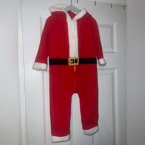 Carter's Red and White Santa Bodysuit